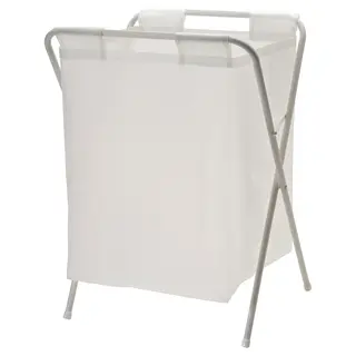 JÄLL laundry bag with stand, white, 50 l