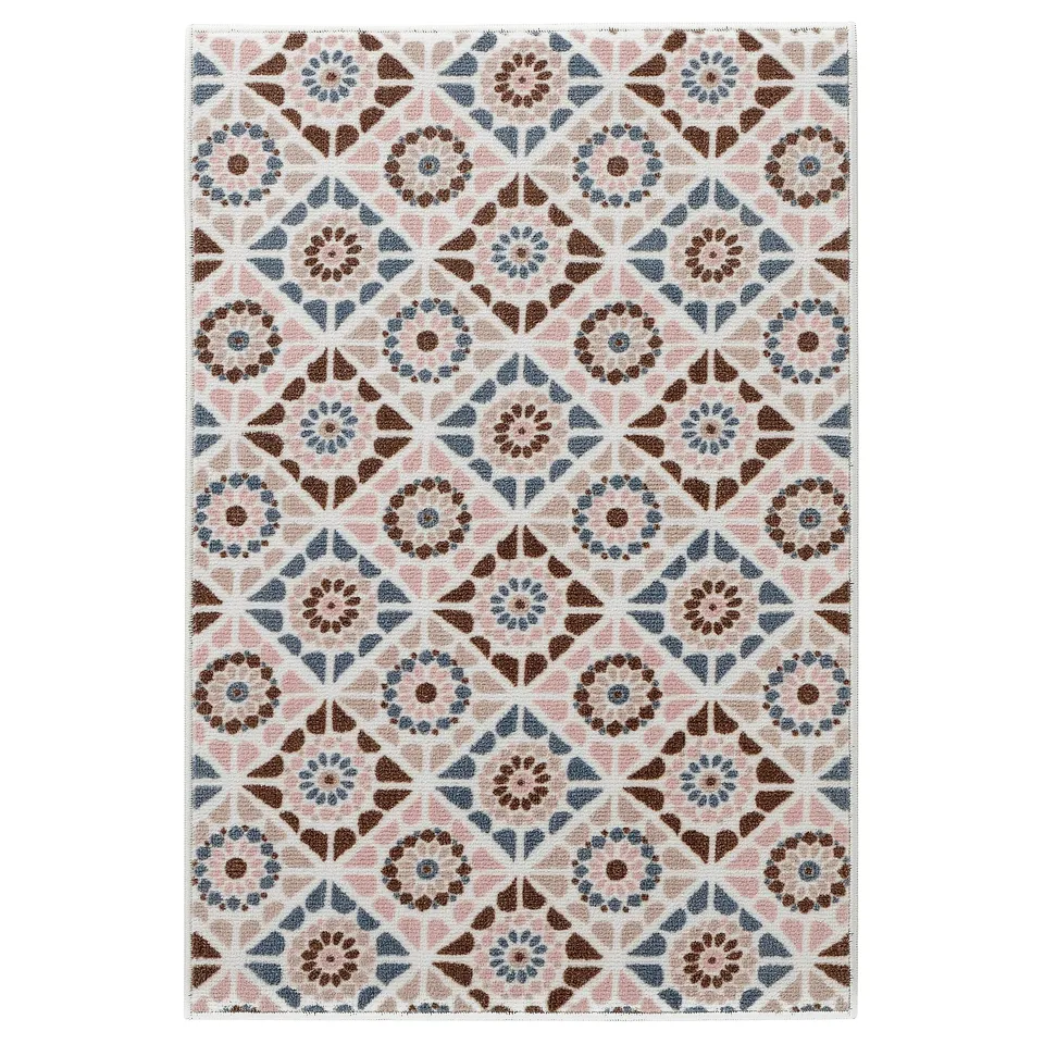 SJÖINGENJÖR Rug, low pile, beige/brown, 60x90 cm