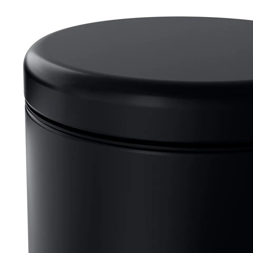 GANSJÖN Waste bin, black, 3 l