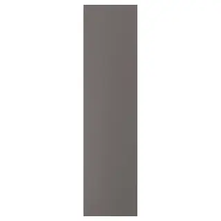 FORSAND door with hinges, dark grey, 50x195 cm