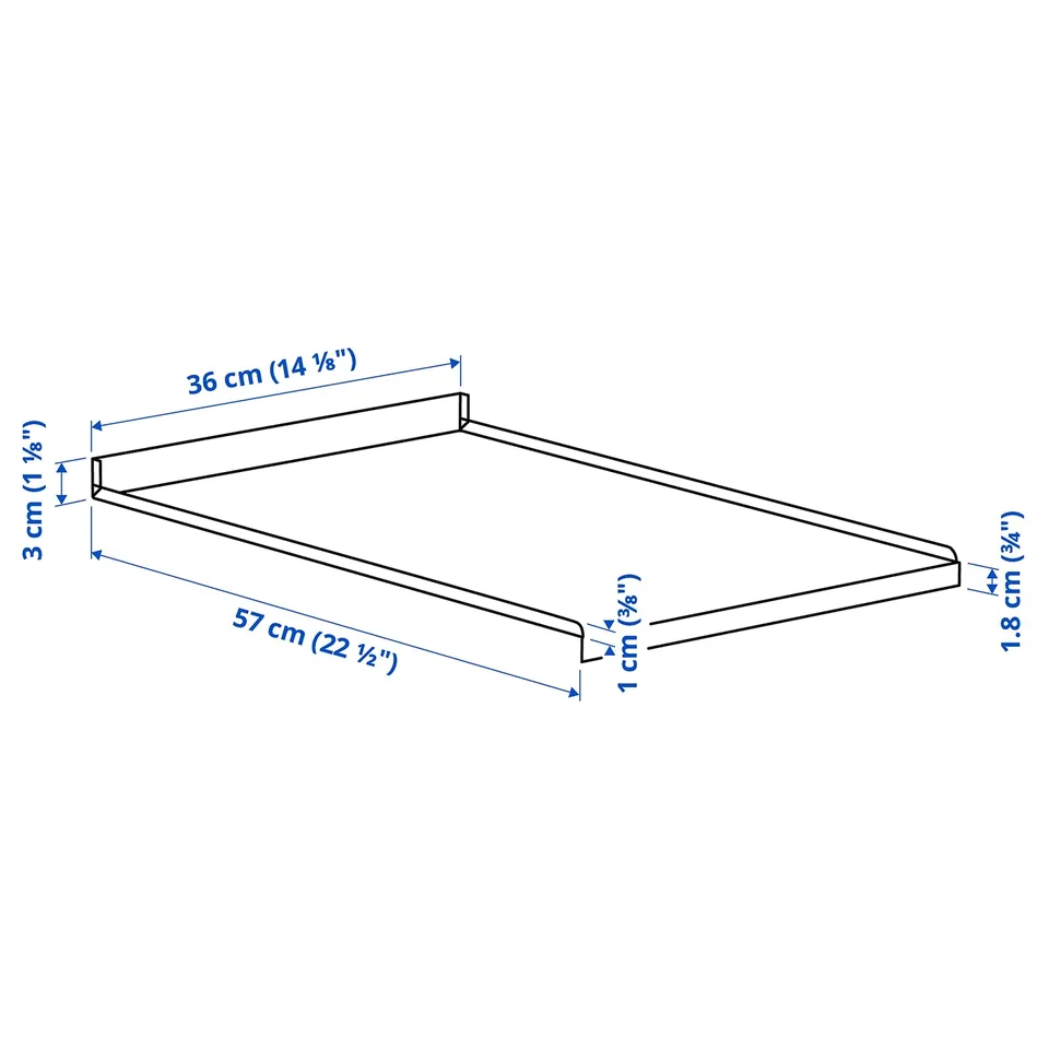 METOD Shelf protector, for sink cabinet, 40 cm