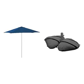 HÖGÖN/IGGÖN set: parasol+parasol base