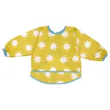 KLADDIG bib, yellow/white, Length 38 x Width 30 cm