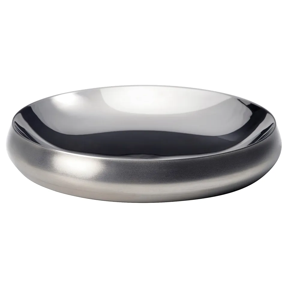 AFTONHAJ Serving bowl, stainless steel, 26 cm