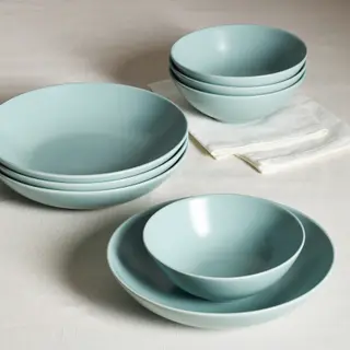 FÄRGKLAR bowl /deep plate, 8 pieces set