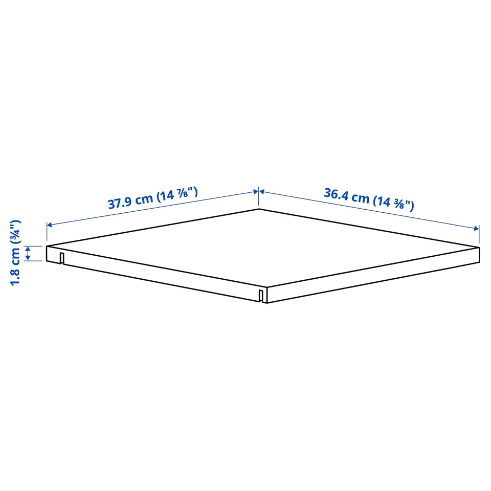Illustration with measurements for the product: ALTARLIDEN.