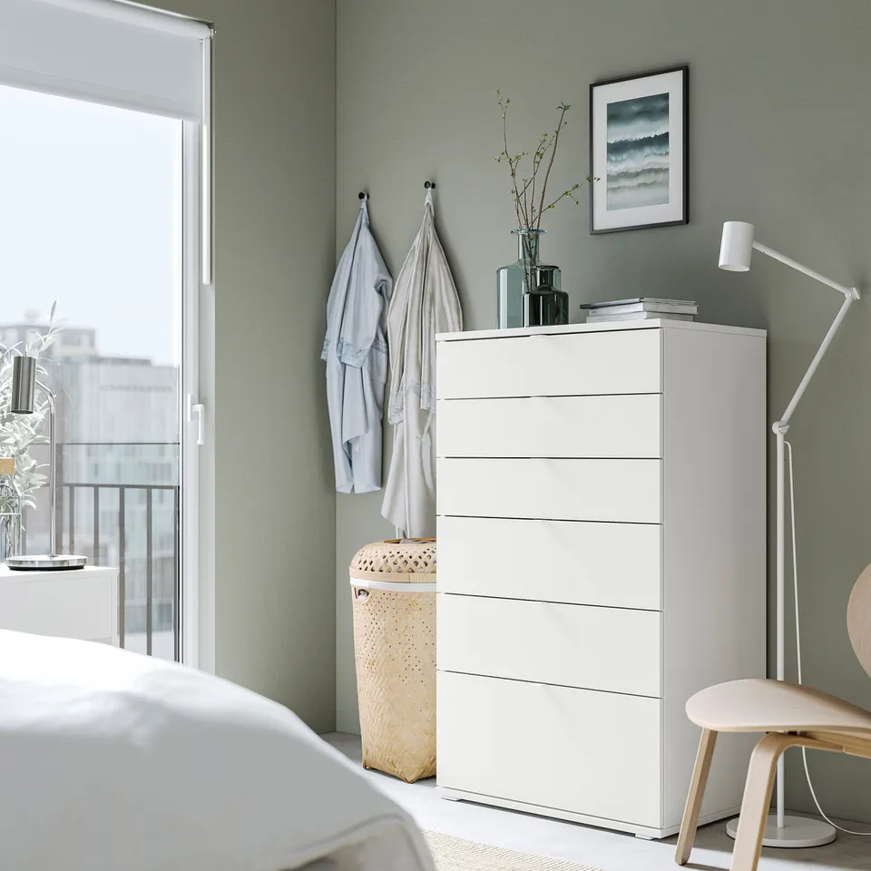 part: VIHALS chest of 6 drawers