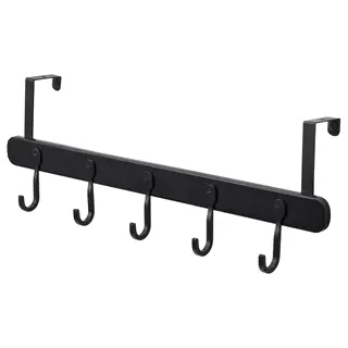 ÅRSJÖN hanger for door/wall, black, Width 48 cm