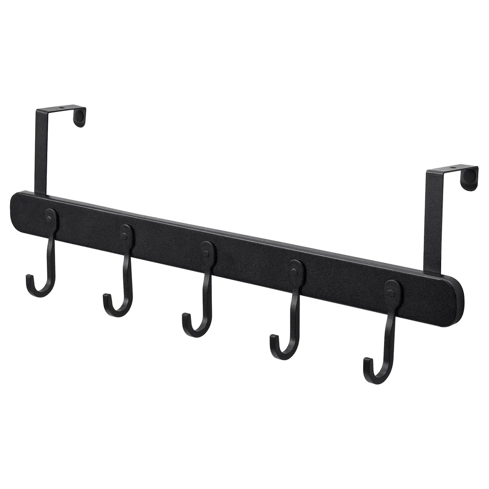 ÅRSJÖN Hanger for door/wall, black