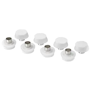 TRIXIG floor protectors with rivet, white