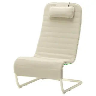 YXSTABY gaming lounge chair, Vissle beige, Width 72 x Depth 83 x Height 114 cm