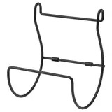 HULTARP kitchen roll holder, black, Width 14.5 x Depth 14.5 x Height 19 cm