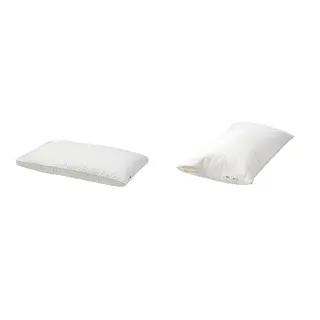 BERGVEN/LUDDROS set: pillow, high + pillow protector