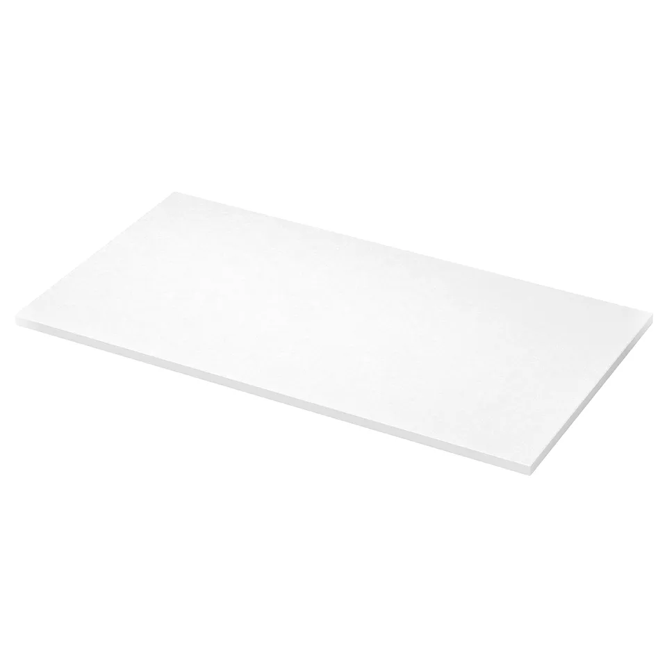 LOCKEBO Custom made worktop, white/glass composite, 1 m²x4.0 cm