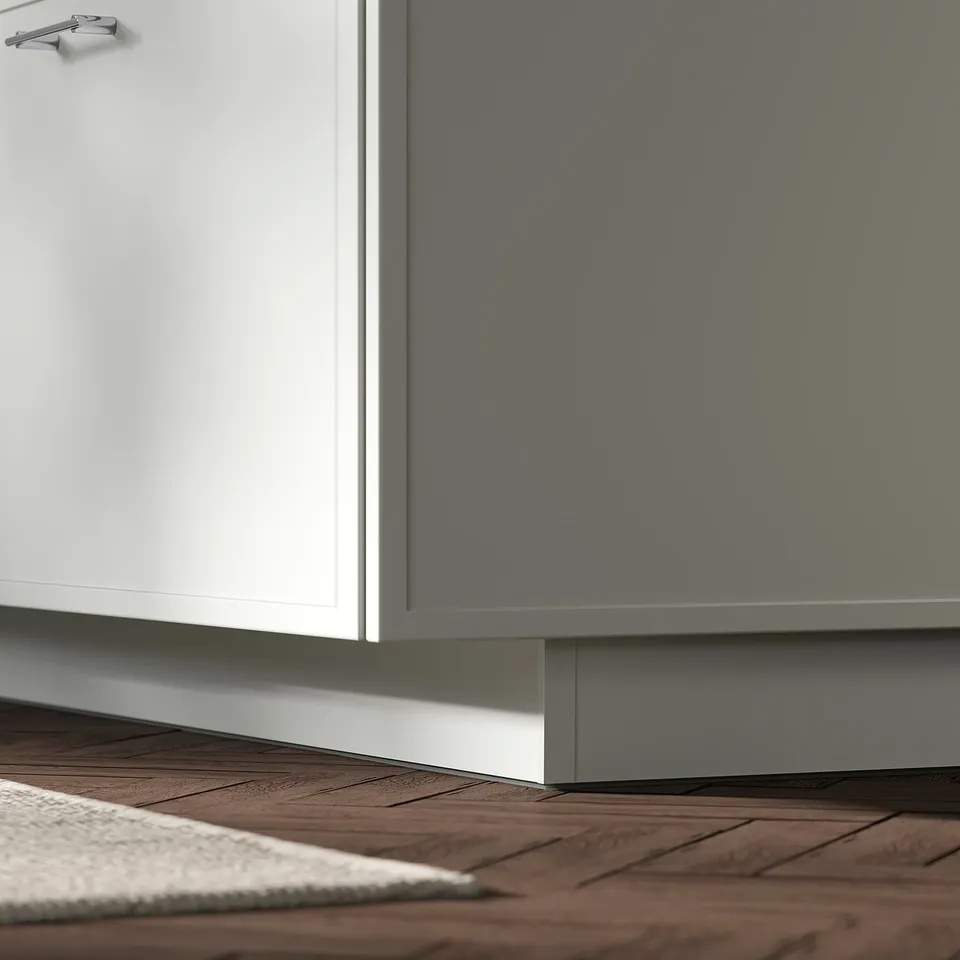 ASPUDDEN Plinth, light grey, 220x8 cm