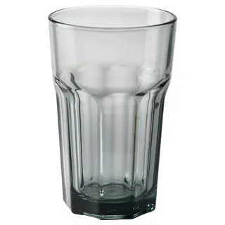 POKAL glass, grey, 35 cl