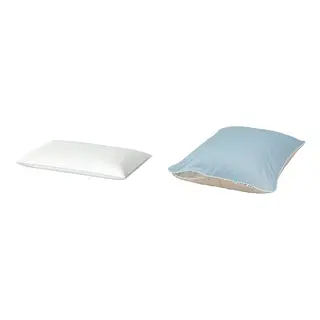BRUKSVARA/KEJSAROLVON set: pillow, low + pillow protector