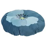 ALPTALL stool cover, blue/flower print, 30 cm