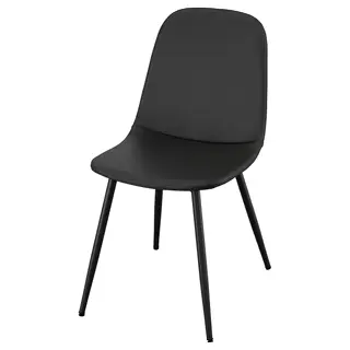NORDMANSSKÄR chair, black/Bomstad black, Width 44 x Depth 58 x Height 85 cm