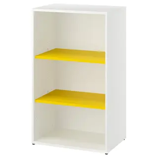 LASTARE storage combination, white/yellow, 60x42x101 cm