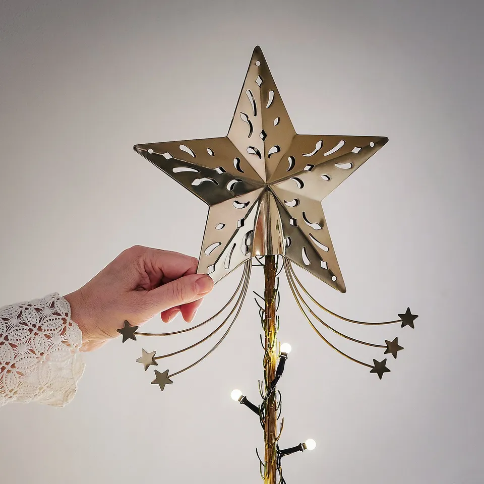 VINTERFINT Top star, gold-colour, 25 cm