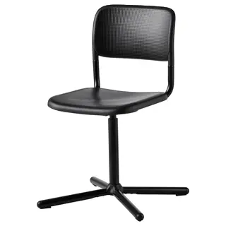 SMÄLLEN swivel chair, black, Width 65 x Depth 65 cm