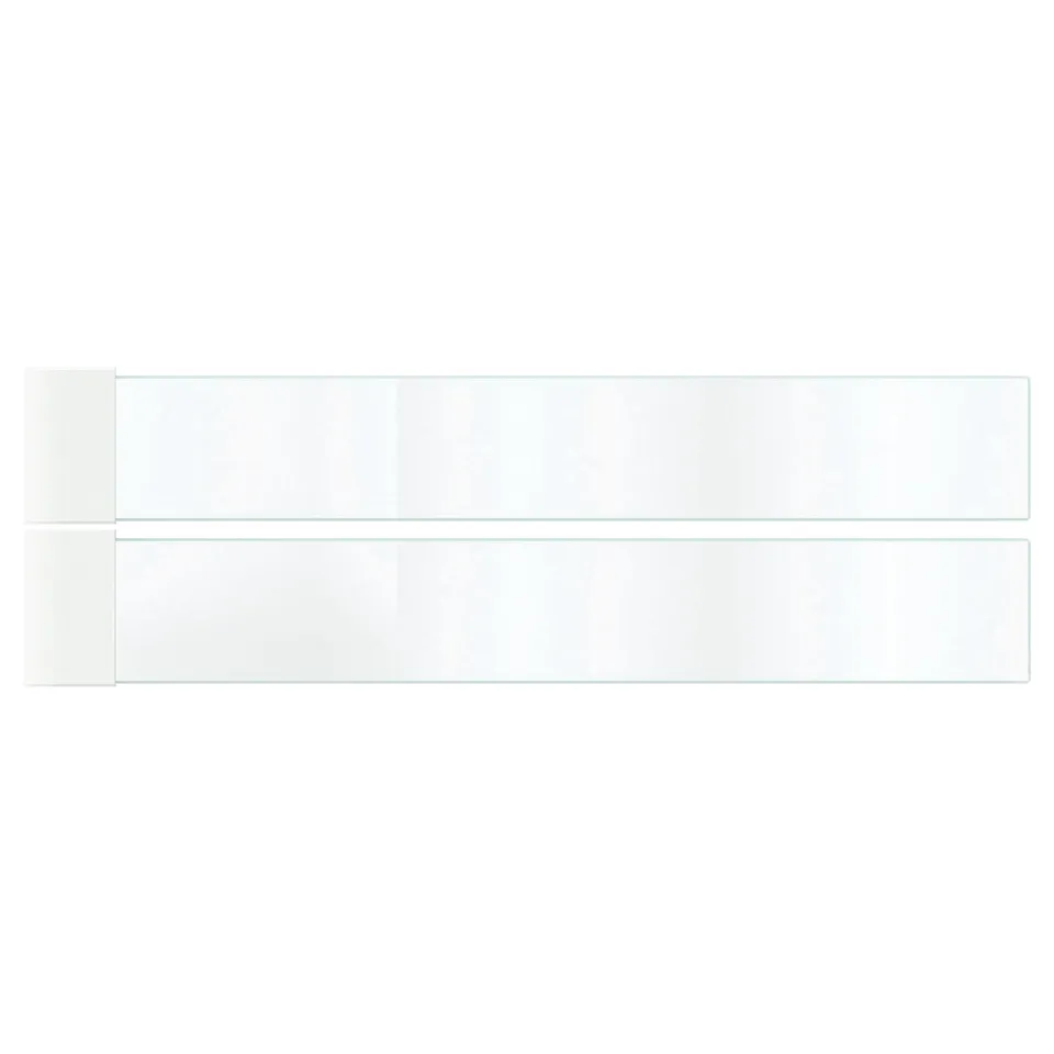 MAXIMERA drawer glass sides, clear, rectangular, modern minimalist design, organises and finishes drawer look.