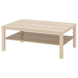 LACK coffee table, white stained oak effect, 118x78 cm