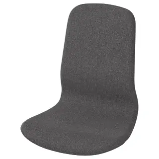 LÅNGFJÄLL seat shell with high back, Gunnared dark grey, Width 54 x Depth 54 x Height 59 cm