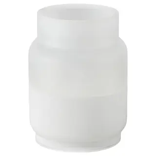 HJULMÖJA LED table decoration, glass/battery-operated white, Height 103 mm