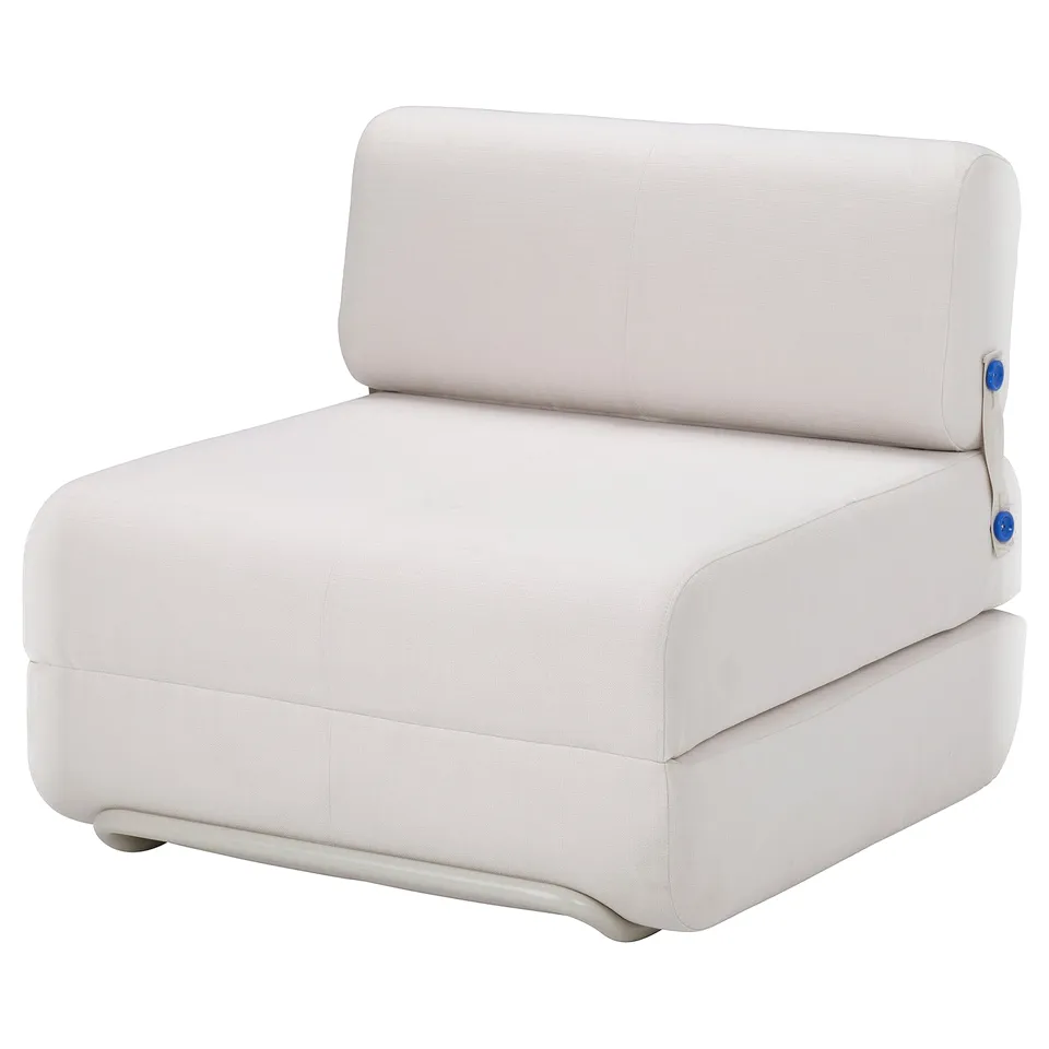 IKEA PS 2026 Chair-bed, Skiftebo light grey-beige