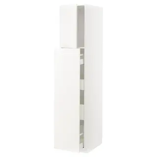 METOD / MAXIMERA hc w p-o func 1dr/4drw, white/Veddinge white, 40x60x200 cm