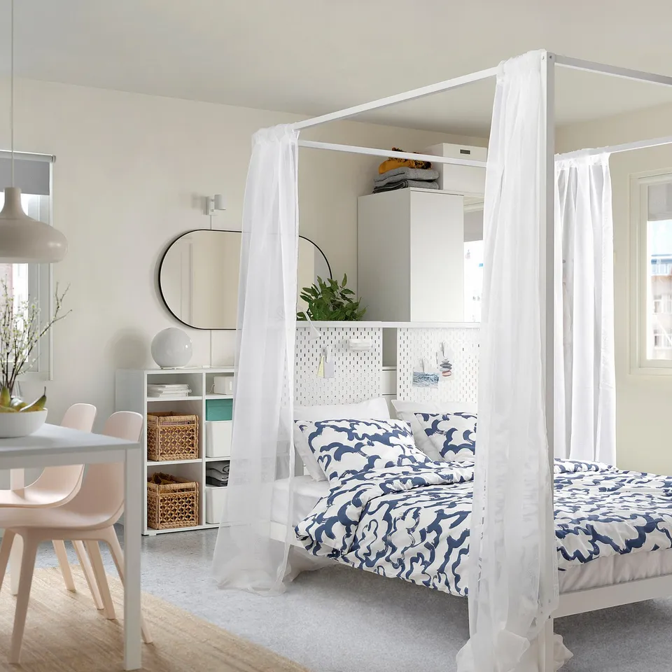part: VITARNA four-poster bed frame