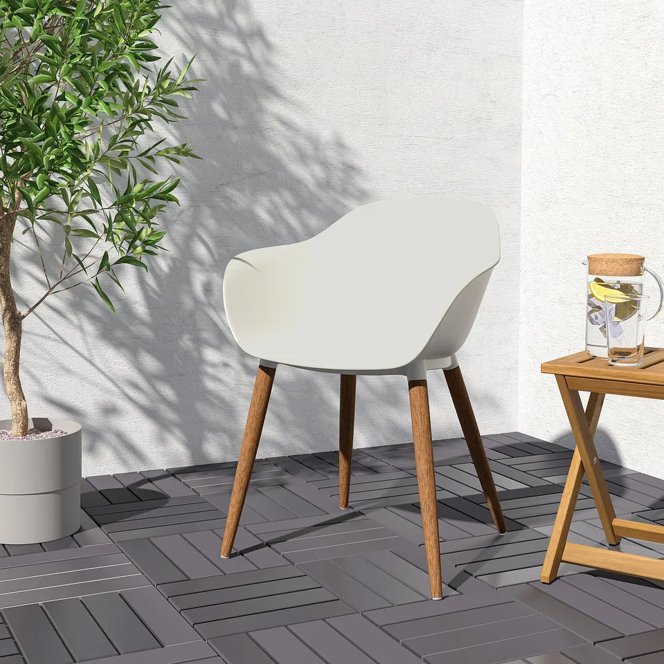 part: GRÖNSTA chair with armrests, in/outdoor