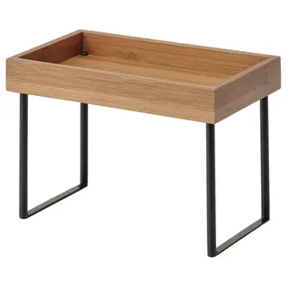 NÅLBLECKA kitchen countertop organiser, metal/bamboo, 23x13x15 cm