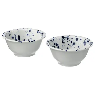 SILVERSIDA bowl, patterned/blue, 14 cm