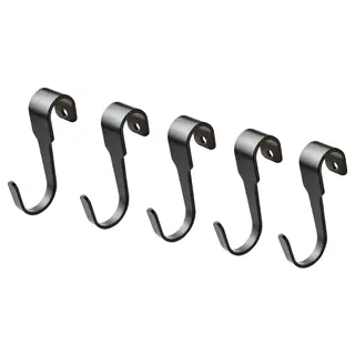 HULTARP hook, black, 7 cm