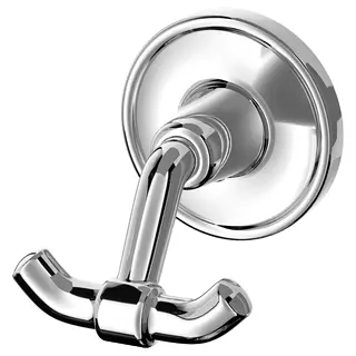 BROFJÄRDEN double hook, chrome effect, Depth 6 x Height 6 cm