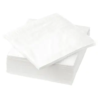 FANTASTISK paper napkin, white, 24x24 cm