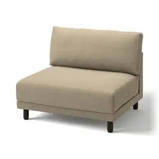 UPPÅKRA 1.5-seat module, Johanneshov brown-beige, Depth 107 x Height 95 x Width 108 cm