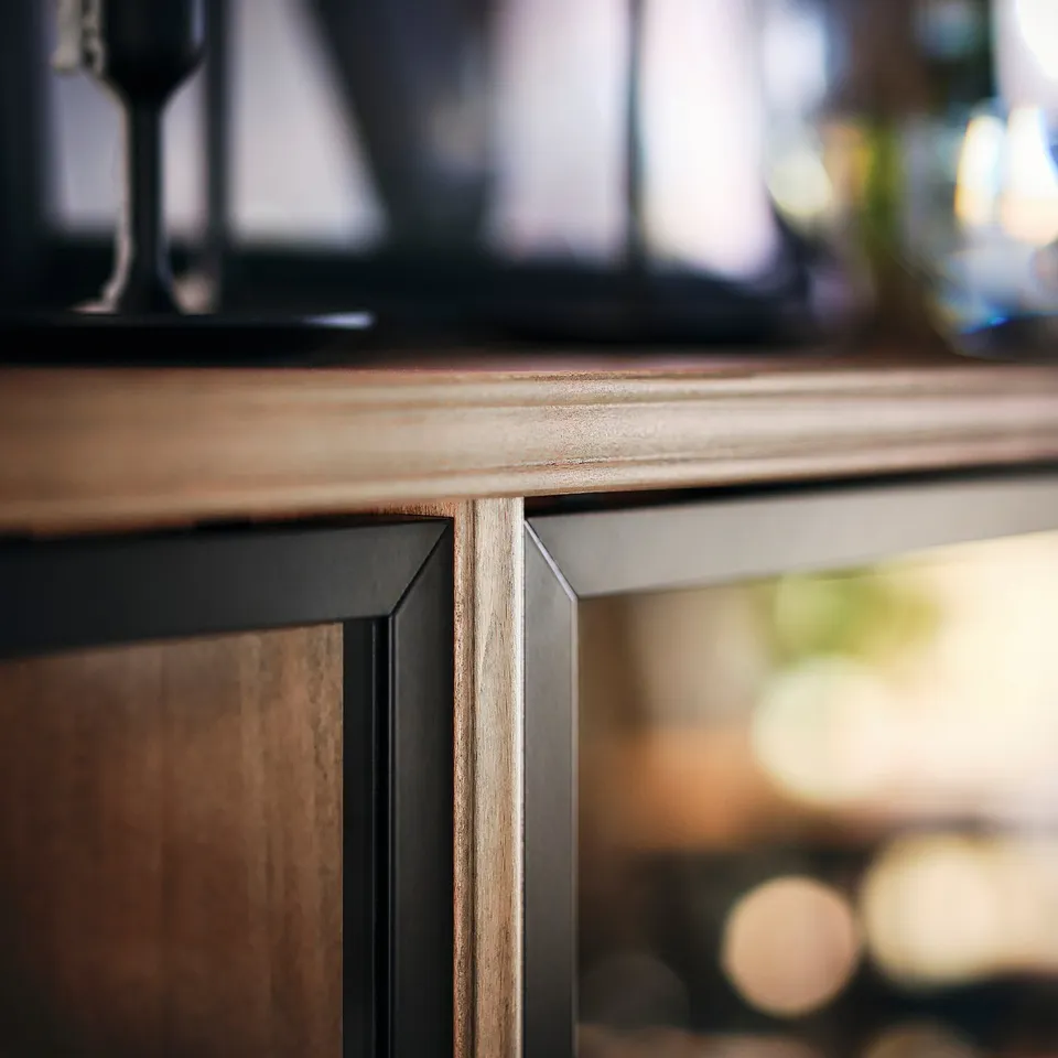 part: LANESUND glass-door cabinet