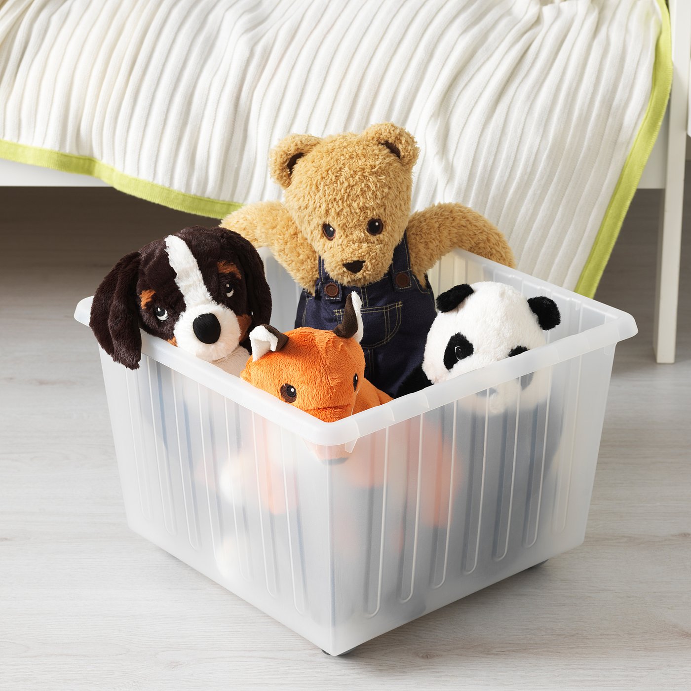 part: VESSLA storage crate with castors