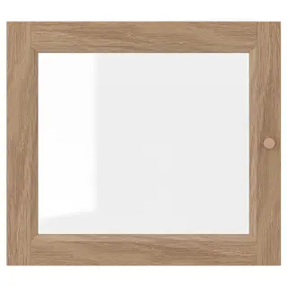 OXBERG glass door, oak effect, Width 39.5 x Height 35.0 cm