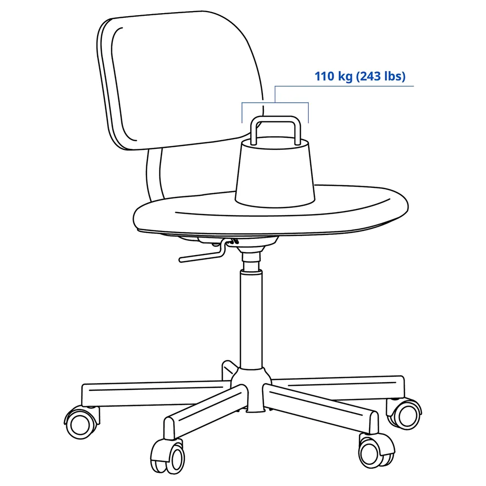 part: BLECKBERGET swivel chair