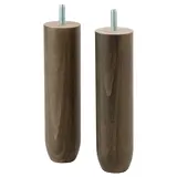 BANKHULT leg, wood/brown, 17 cm