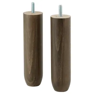 BANKHULT leg, wood/brown, 17 cm