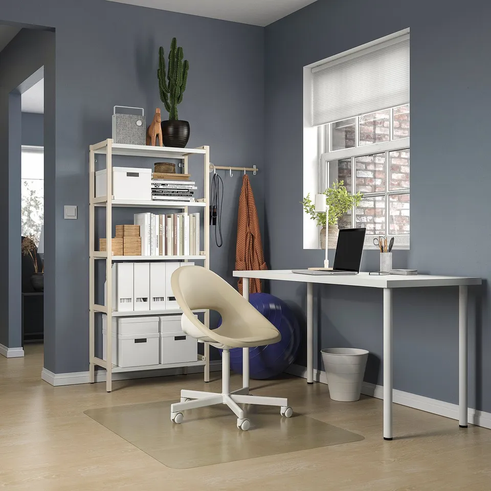 LAGKAPTEN / ADILS Desk, white, 140x60 cm