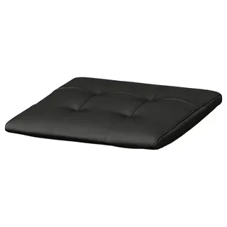 POÄNG footstool cushion, Grann black, Length 52 x Width 56 cm