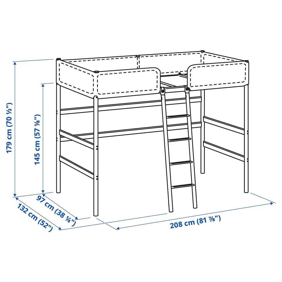 part: TUFFING loft bed frame
