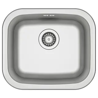 FYNDIG single-bowl inset sink, stainless steel, 46x40 cm